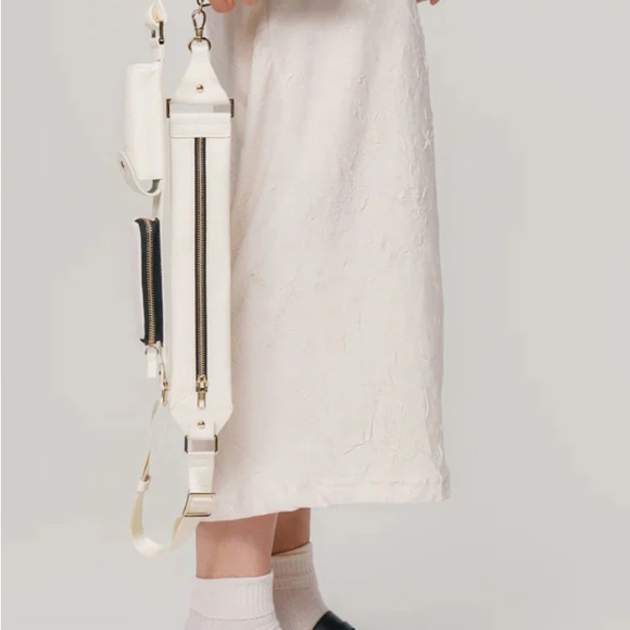 Bandolier Billie CROSSBODY IPHONE CASE IN IVORY/GOLD